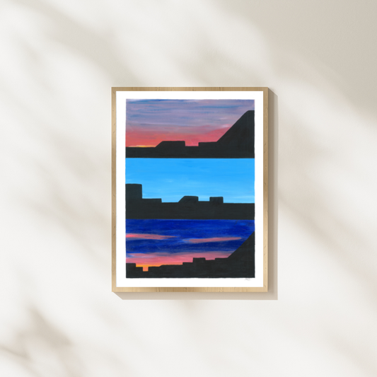 El Cielo de Madrid, original acrylic painting by AnKaDel Art