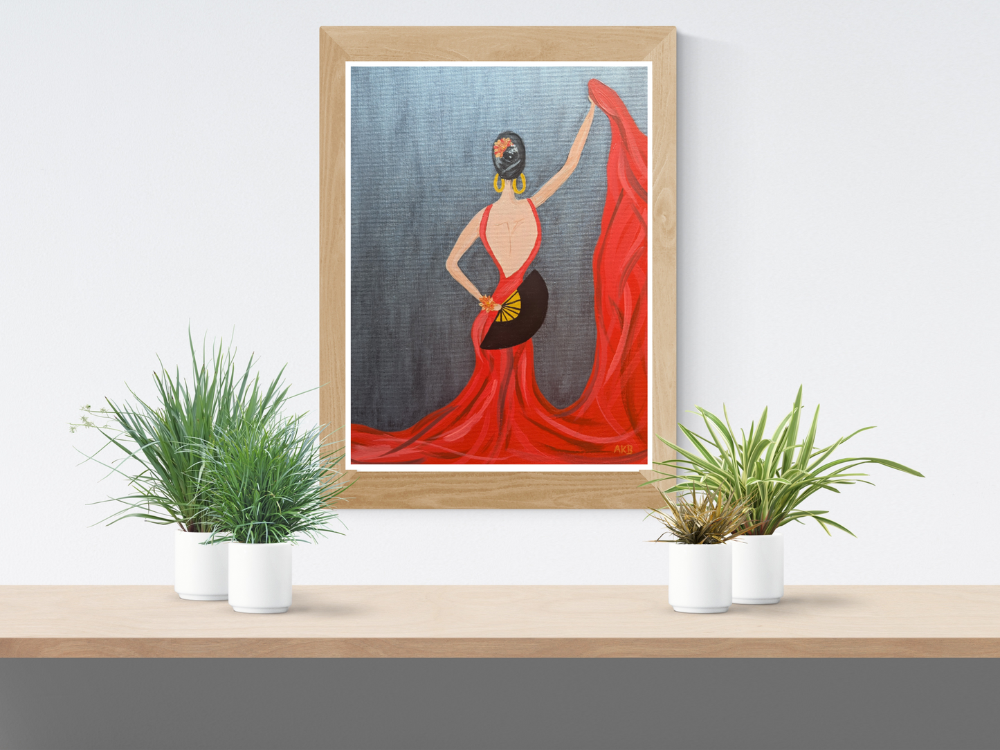 Flamenco Dancer – Acrylic Painting