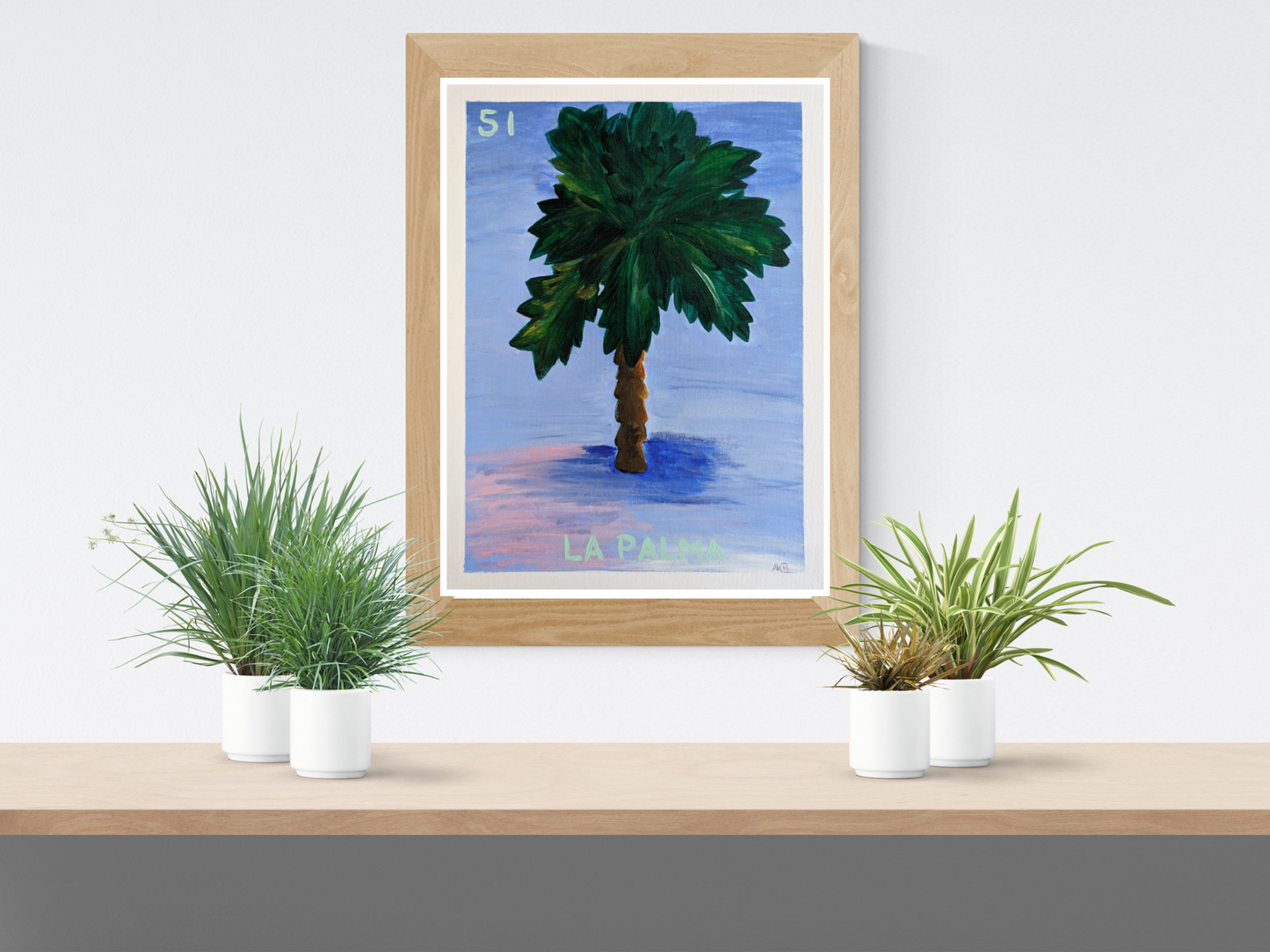 La Palma, Mexican Lotería – Acrylic Painting