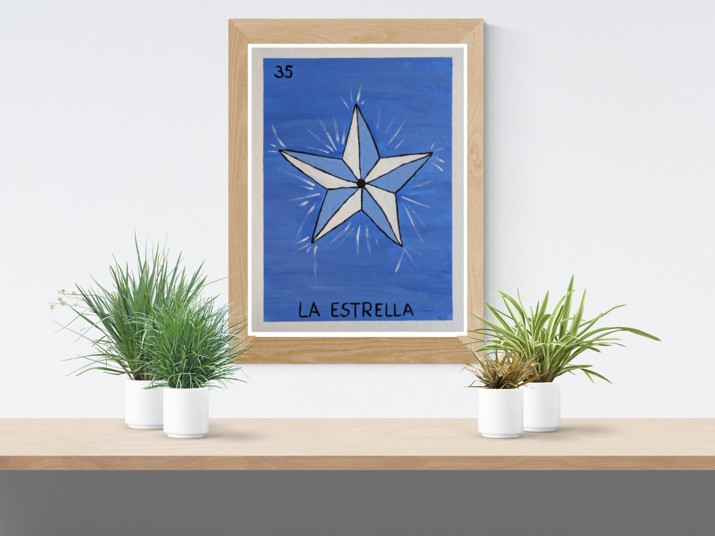 La Estrella, Mexican Lotería – Acrylic Painting