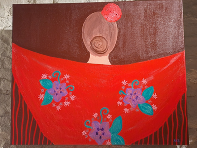 El Mantón de la Chulapa – Original Acrylic Painting (73 x 60 cm)