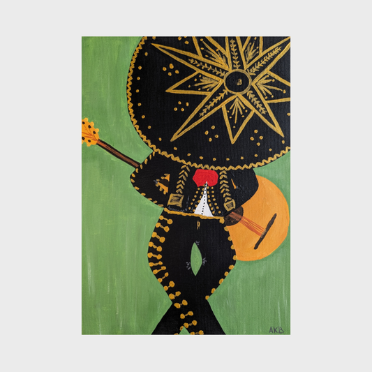 Mariachi, original acrylic painting by AnKaDel Art