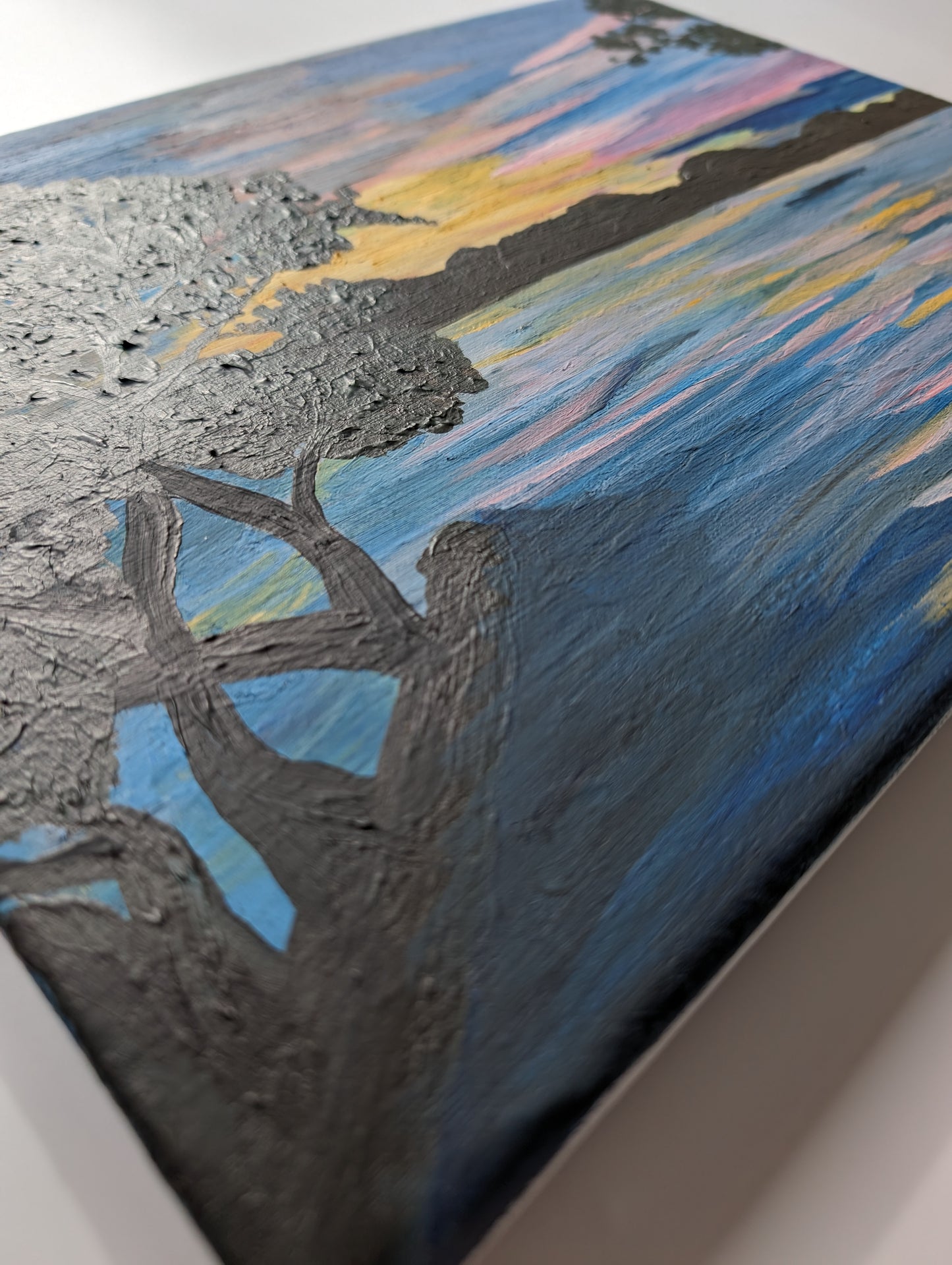 Ziegelsee Sunset, Schwerin II – Acrylic Painting