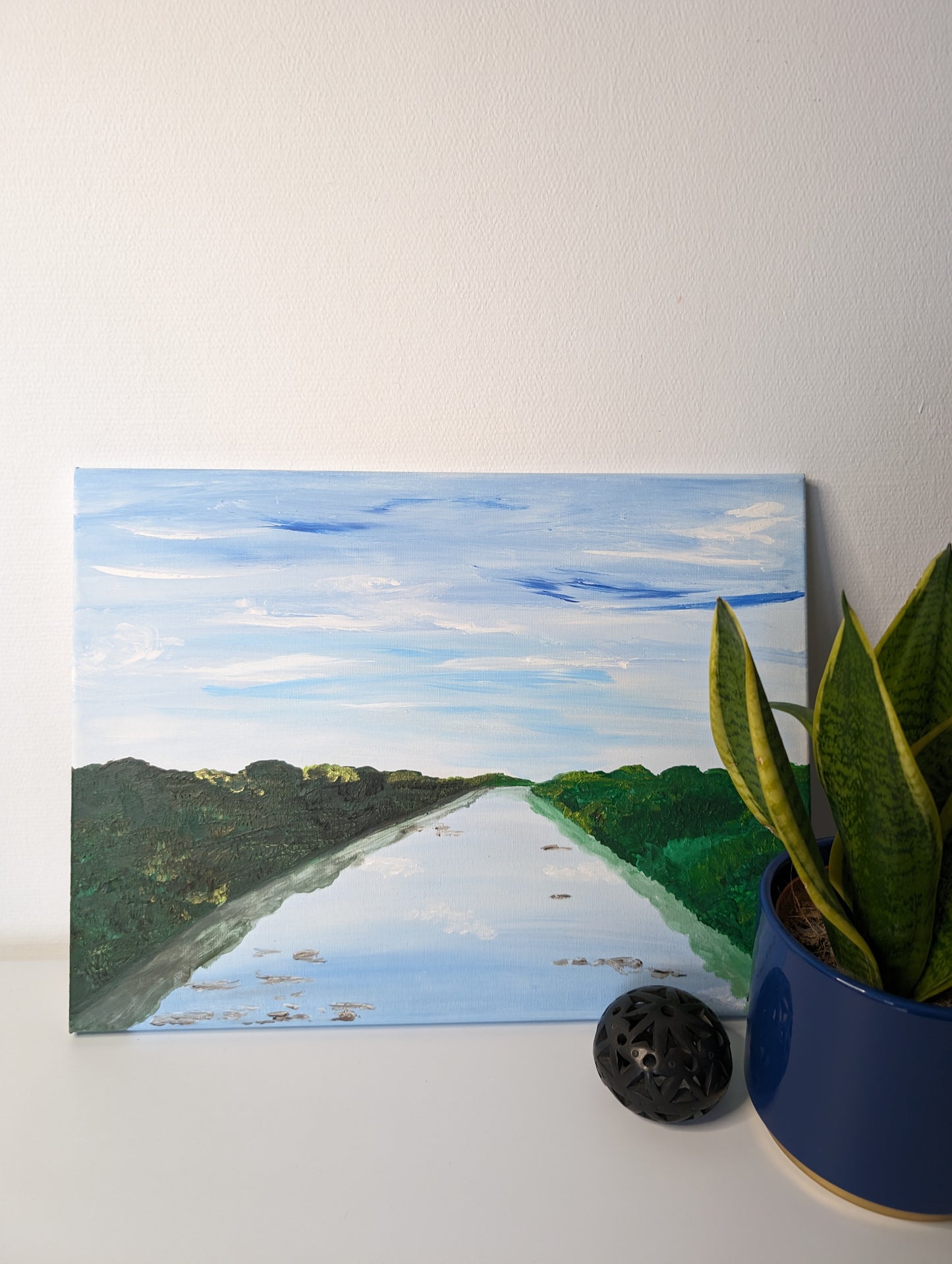 Weiße Elster, Leipzig – Acrylic Painting