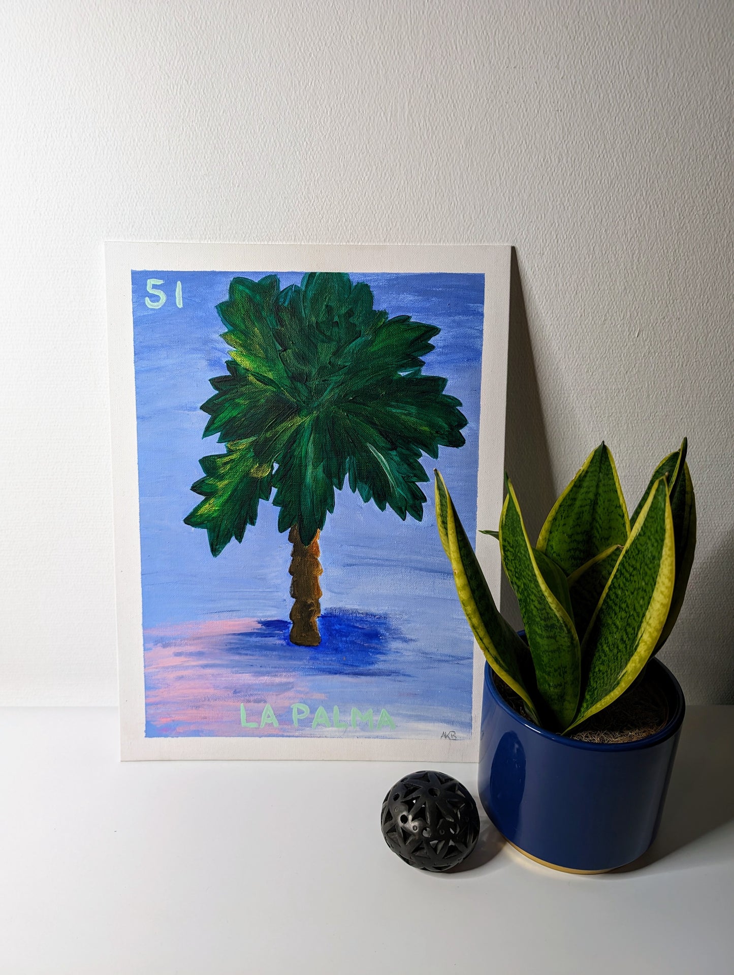 La Palma, Mexican Lotería – Acrylic Painting
