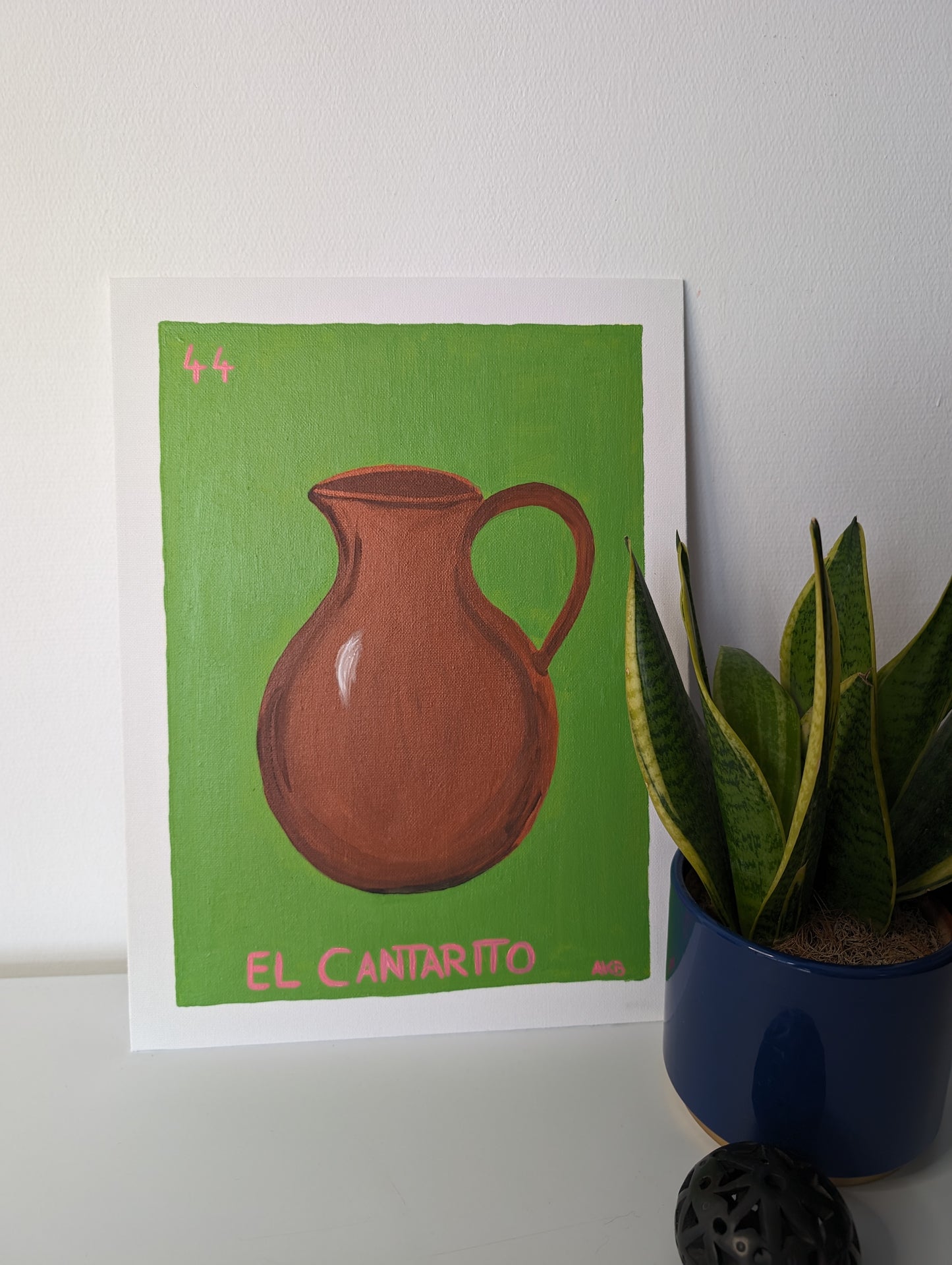El Cantarito, Mexican Lotería – Acrylic Painting