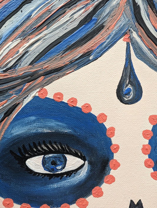 Catrina in Bloom – Acrylic Painting