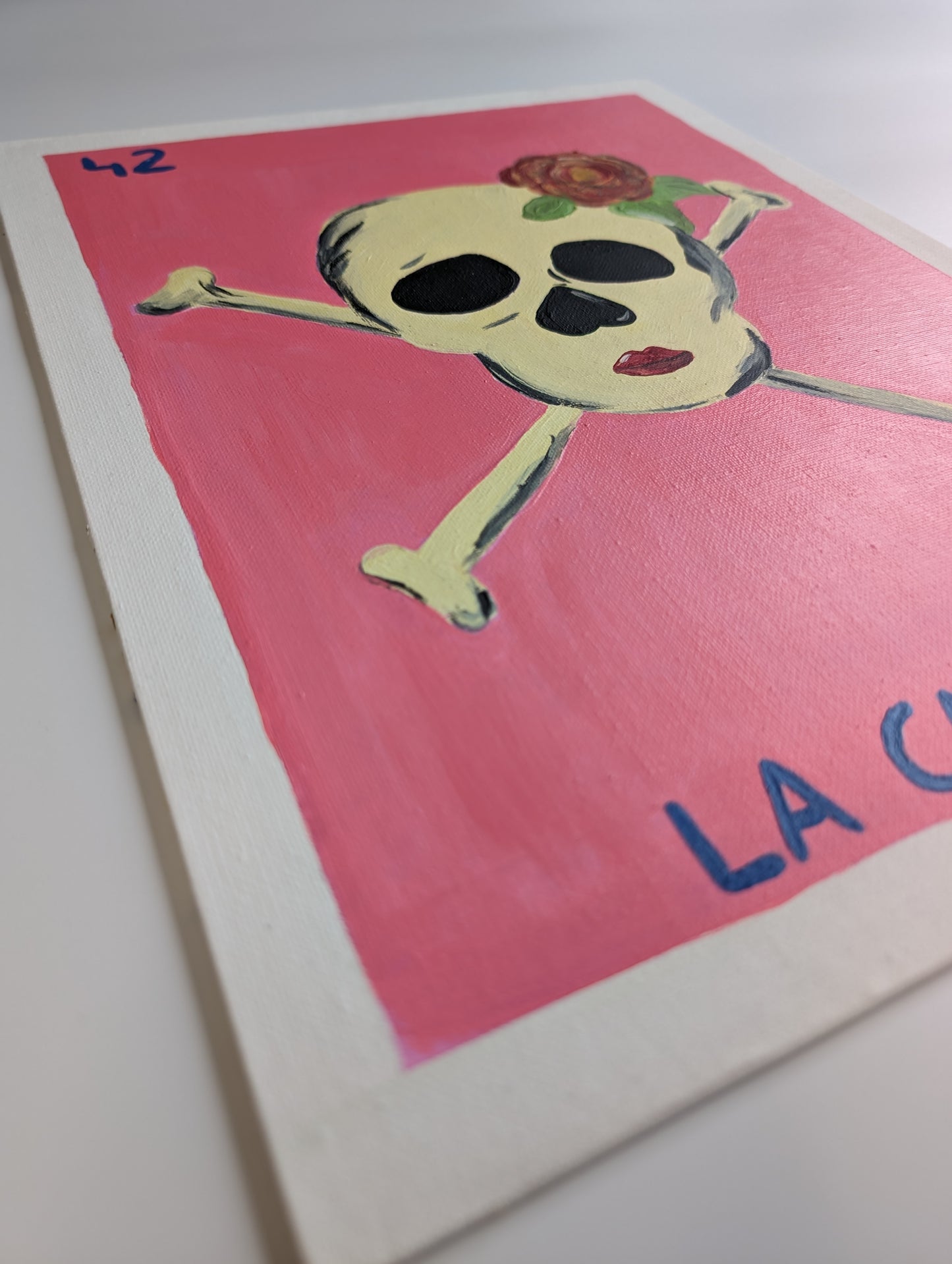 La Calavera, Mexican Lotería – Acrylic Painting