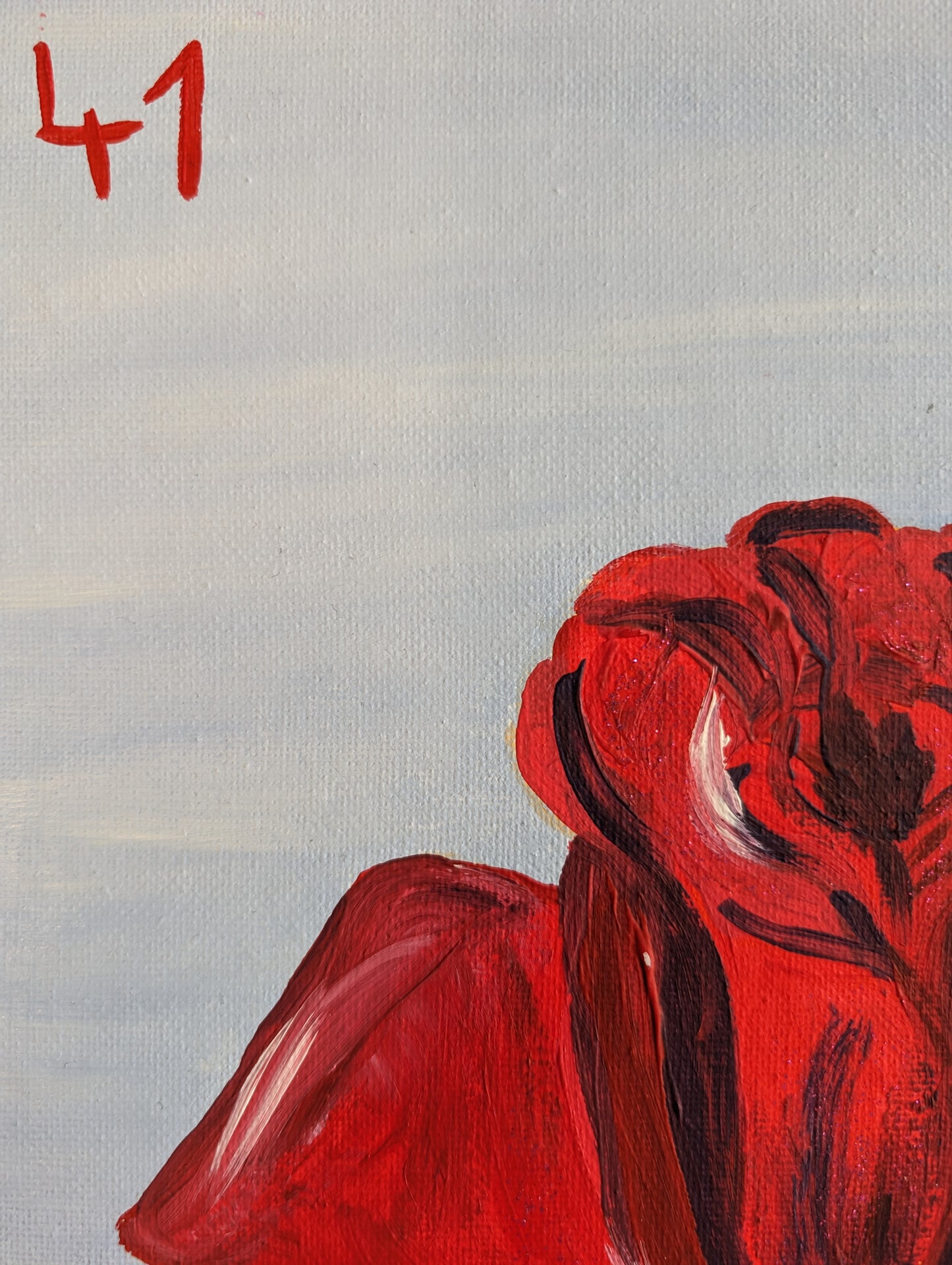 La Rosa, Mexican Lotería – Acrylic Painting