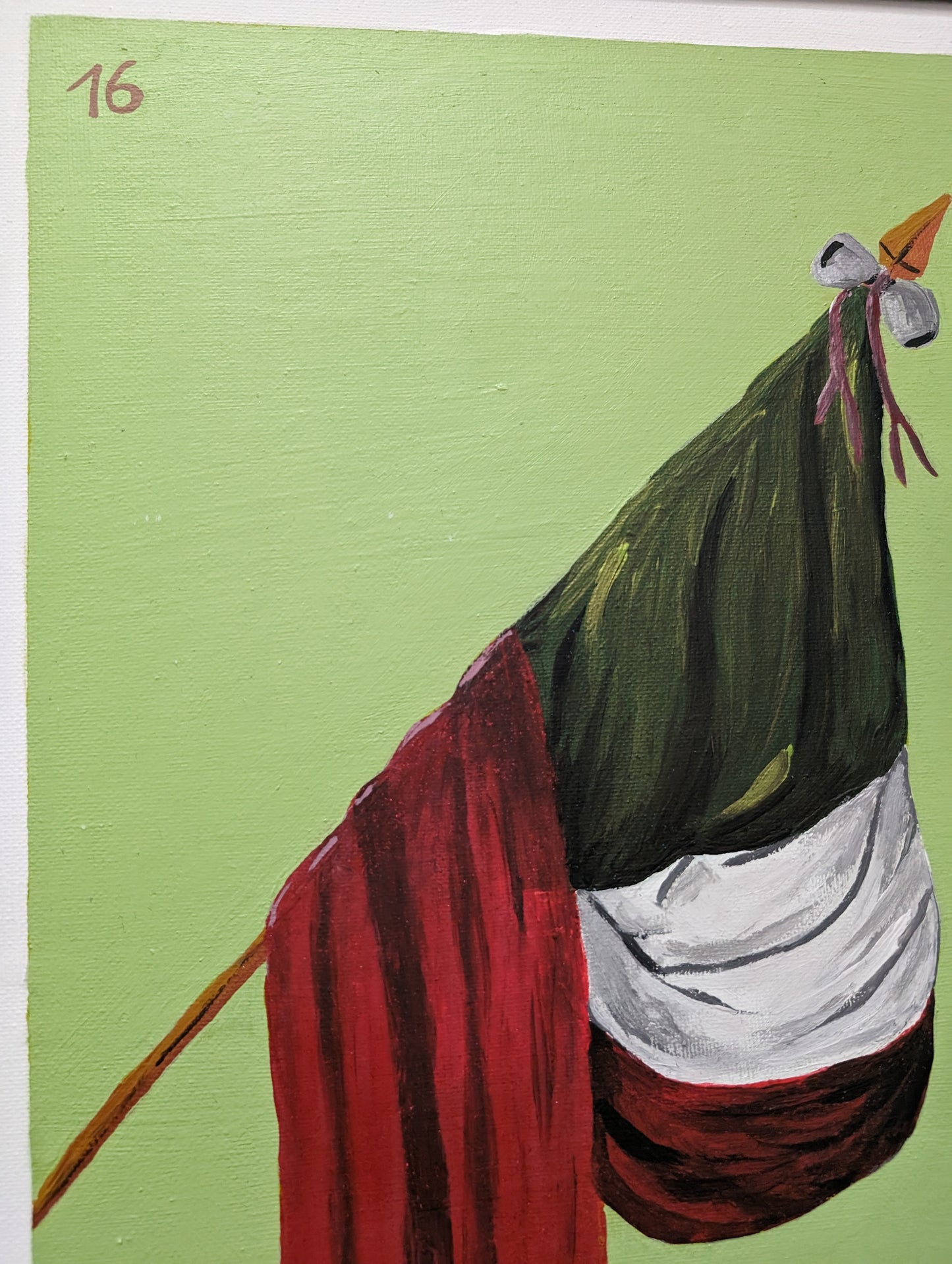 La Bandera, Mexican Lotería – Acrylic Painting