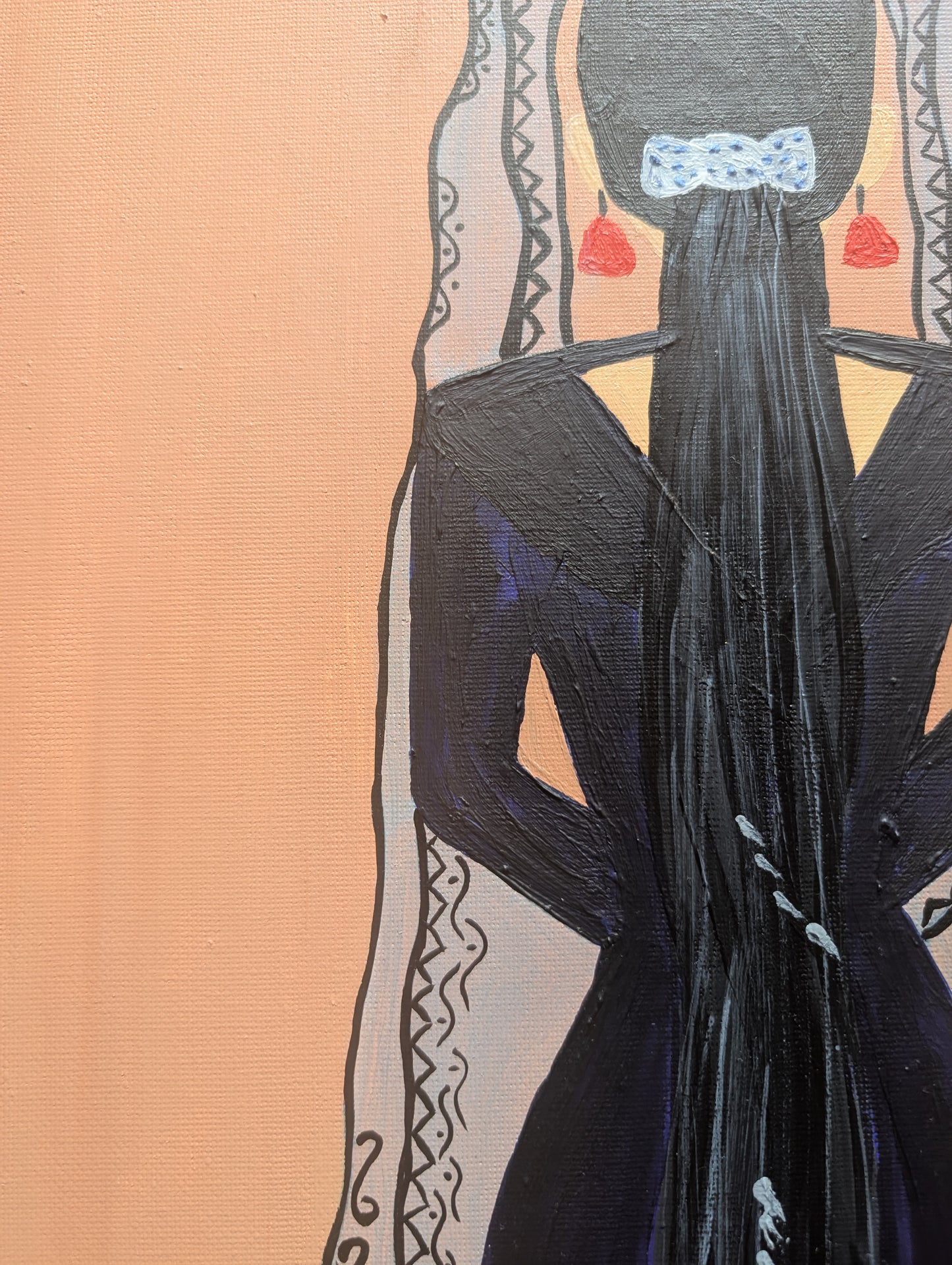 Spanish Woman with Mantilla – Acrylic Painting