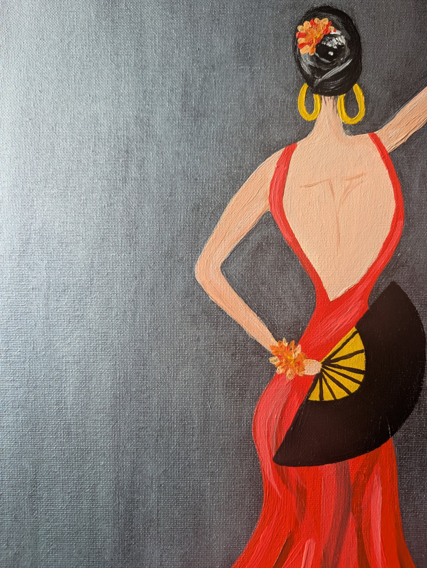 Flamenco Dancer – Acrylic Painting