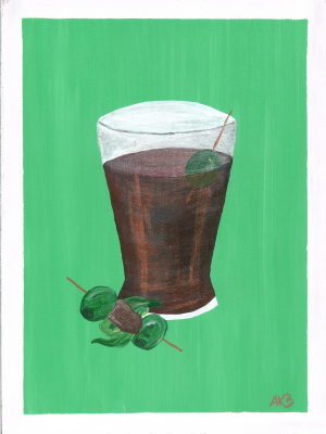 El Vermú – Original Acrylic Painting (40 x 30 cm)