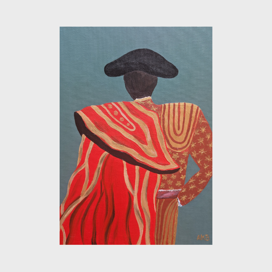 Spanish Matador, original acrylic painting by AnKaDel Art