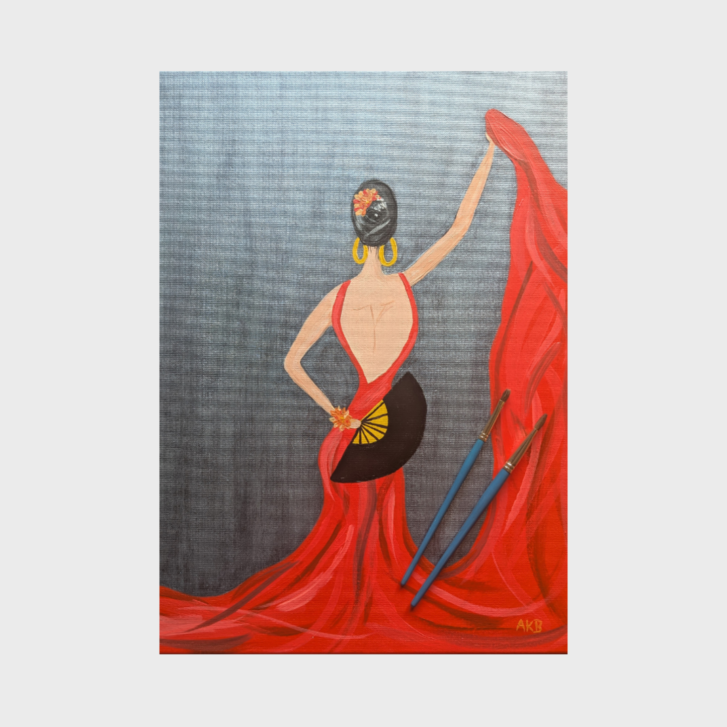 Flamenco Dancer – Acrylic Painting