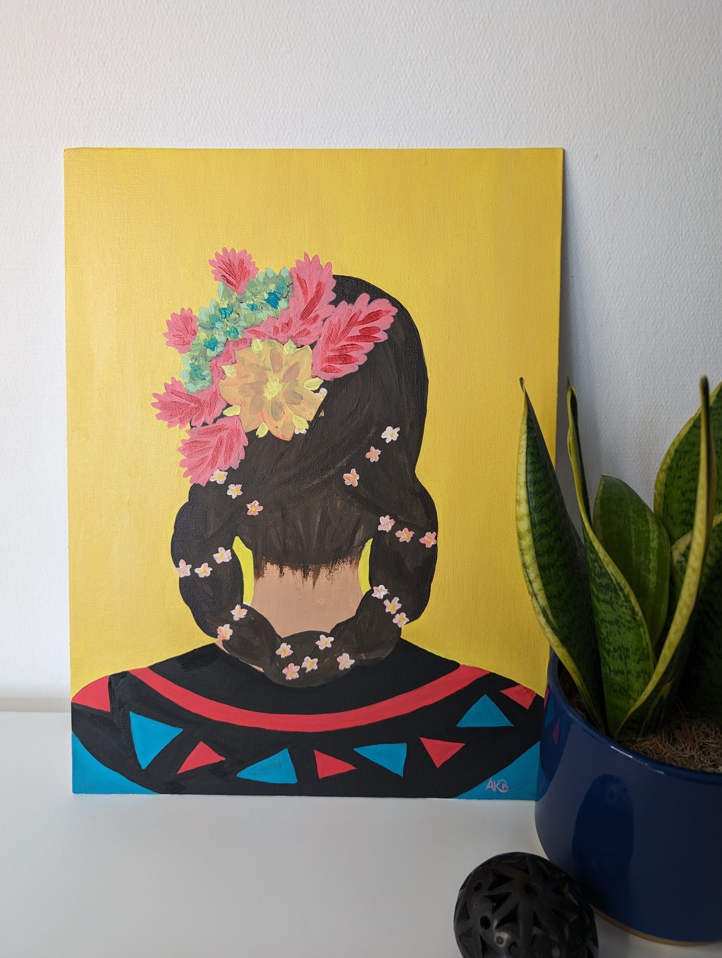 Woman from Yucatan – Acrylic Painting