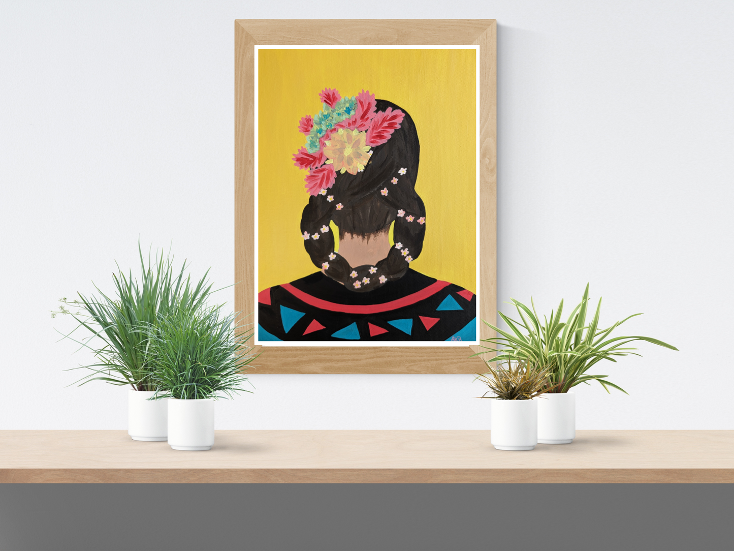 Woman from Yucatan – Acrylic Painting