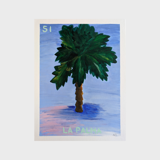 La Palma, Mexican Lotería – Acrylic Painting