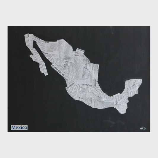 Map of Mexico - Collage
