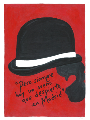 El Bombín de Sabina – Original Acrylic Painting (40 x 30 cm)