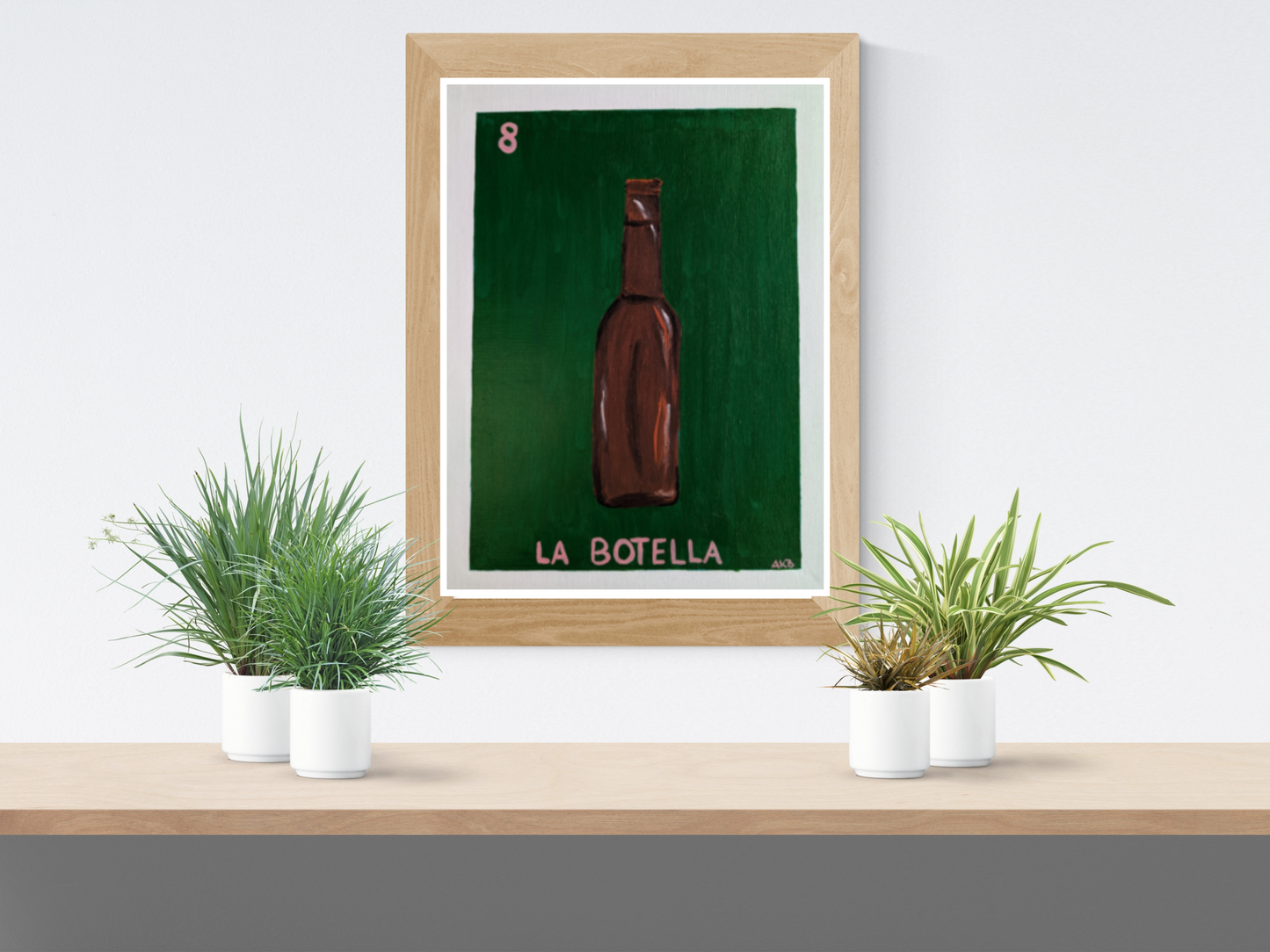 La Botella, Mexican Lotería – Acrylic Painting