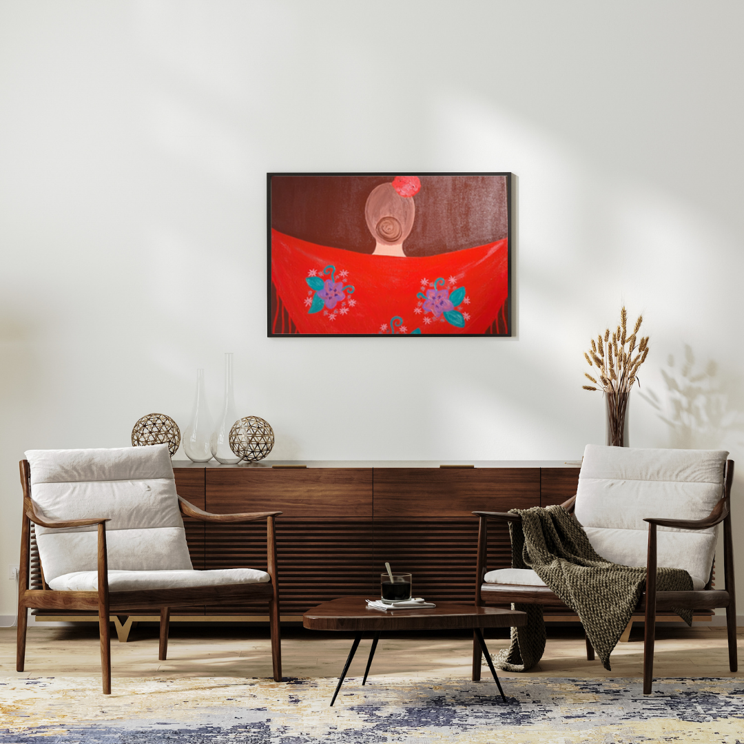 El Mantón de la Chulapa – Original Acrylic Painting (73 x 60 cm)
