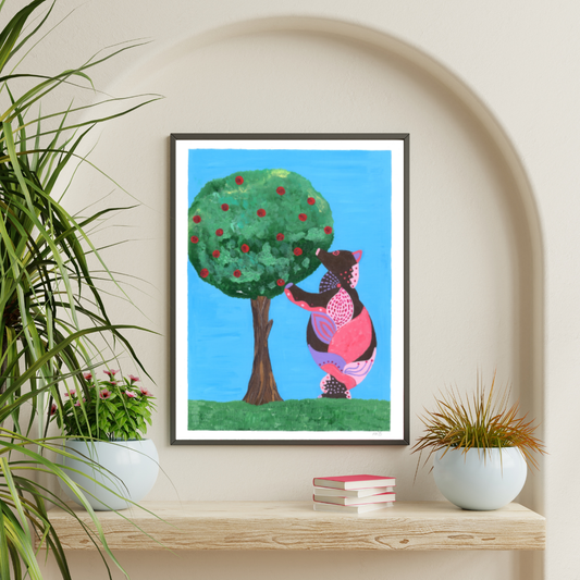 La Osa y el Madroño – Original Acrylic Painting (40 x 30 cm)