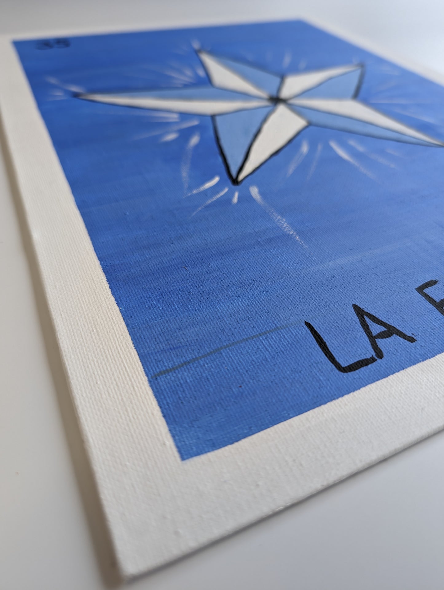 La Estrella, Mexican Lotería – Acrylic Painting