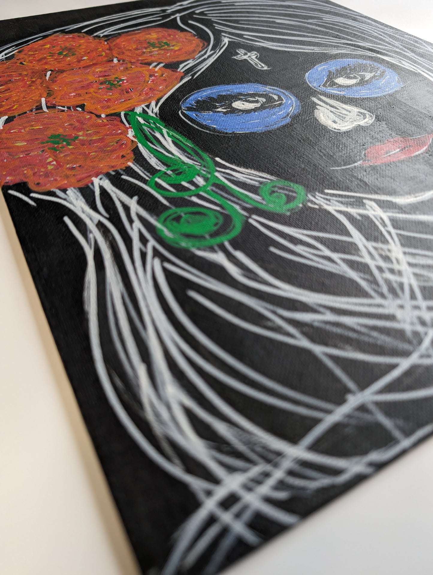 Catrina Linework – Acrylic Painting