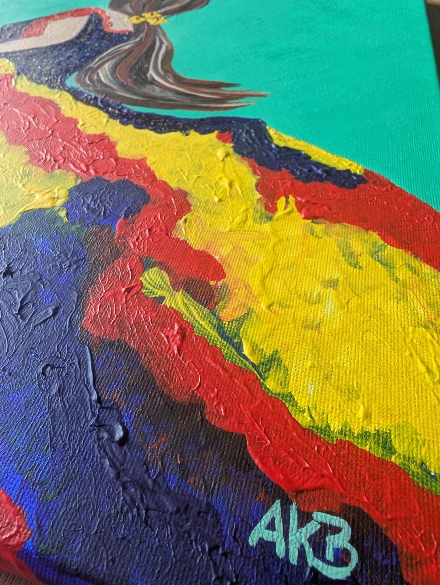 Flamenco Dancer II – Acrylic Painting