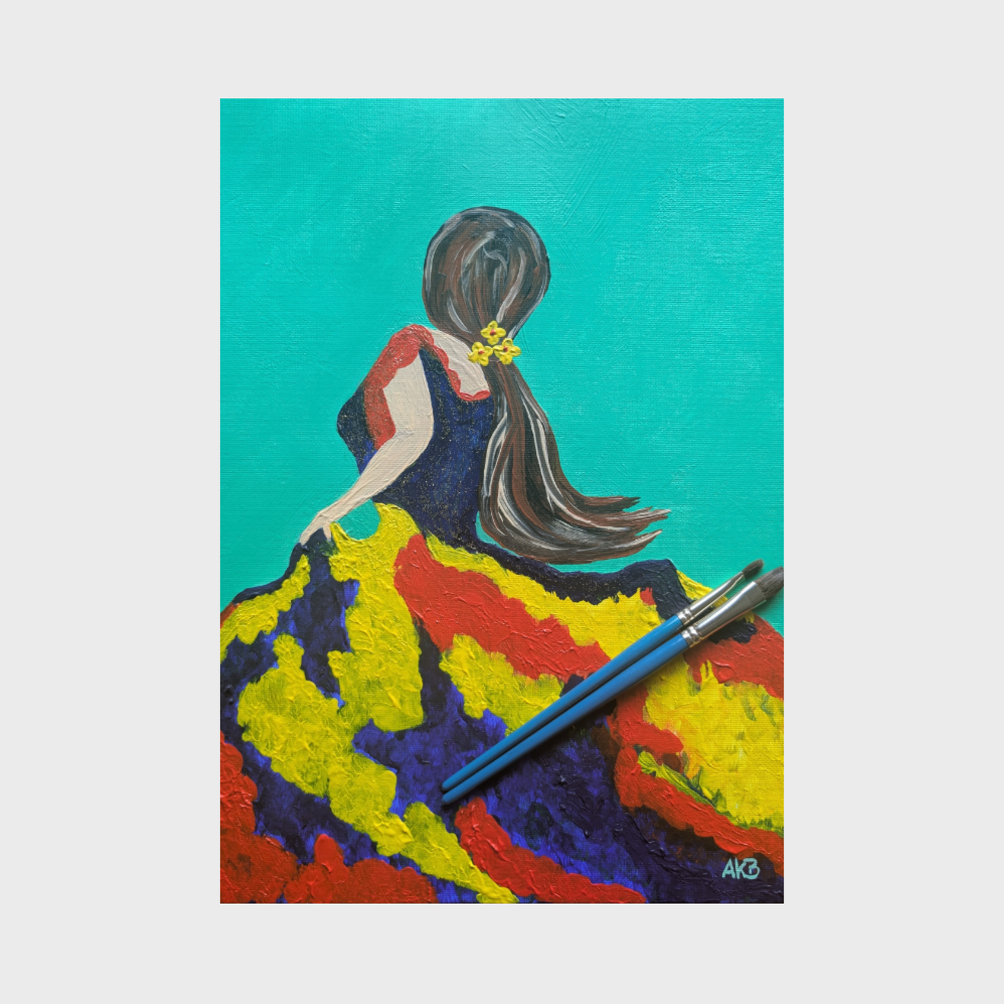 Flamenco Dancer II – Acrylic Painting