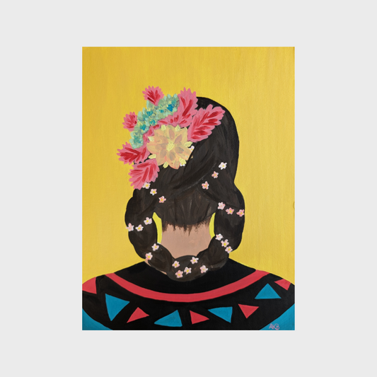 Woman from Yucatan – Acrylic Painting