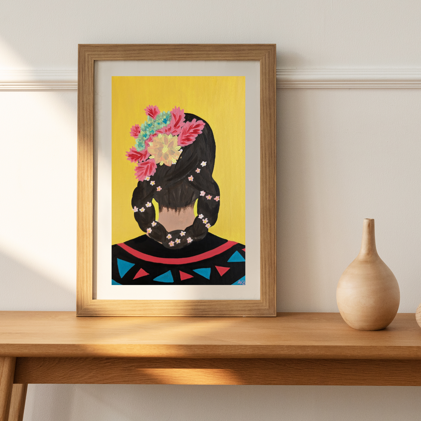 Woman from Yucatan – Acrylic Painting